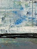 100 x 80 cm, Unikat, 'Harmonischblau' (HW1-822) -  von Hagen Wieland