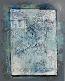 100 x 80 cm, Unikat, 'Harmonischblau' (HW1-822) -  von Hagen Wieland