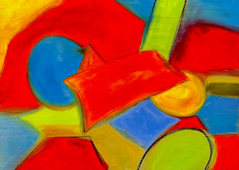 50 x 70 cm, Unikat, 'Manege' (HW1-741) - Ölgemälde von Hagen Wieland