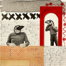 40 x 40 cm, Unikat, 'Im Garten' (KATR11-354) -  von Katharina Reusch