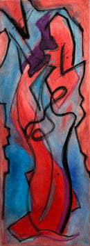 80 x 30 cm, Unikat, '089-Bar' (HW1-743) - Ölgemälde von Hagen Wieland