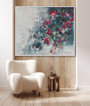 100 x 120 cm, Unikat, 'Asien /12' (IRS24-637) - Acrylgemälde von Iris Schilcher