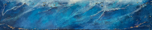 30 x 150 cm, Unikat, 'Wide Ocean' (CLD13-755) -  von Clémentine Daudier