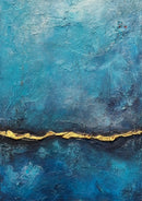 70 x 50 cm, Unikat, '"Golden Wave" (Remix)' (CLD13-760) -  von Clémentine Daudier