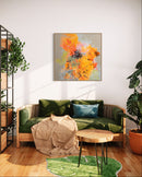 100 x 100 cm, Unikat, 'Composition No.1' (HEIN28-702) - Acrylgemälde von Carsten Heine