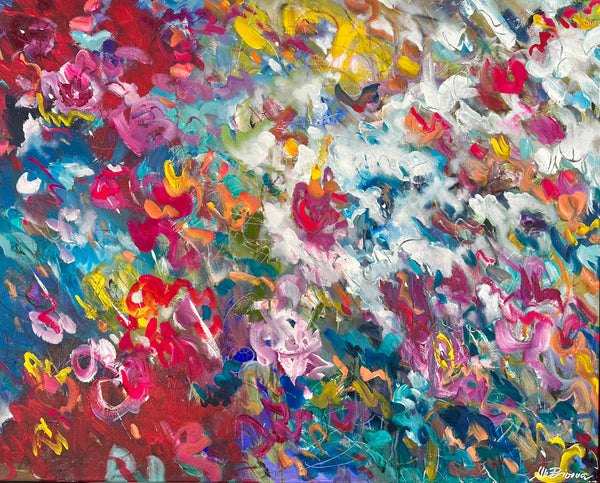 80 x 100 cm, Unikat, 'Freudentanz' (UBI17-783) -  von Ute Bivona