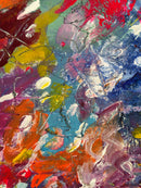 100 x 80 cm, Unikat, 'Thriving' (UBI17-784) - Acrylgemälde von Ute Bivona