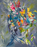 100 x 80 cm, Unikat, 'Enchanted by Nature' (UBI17-785) - Acrylgemälde von Ute Bivona