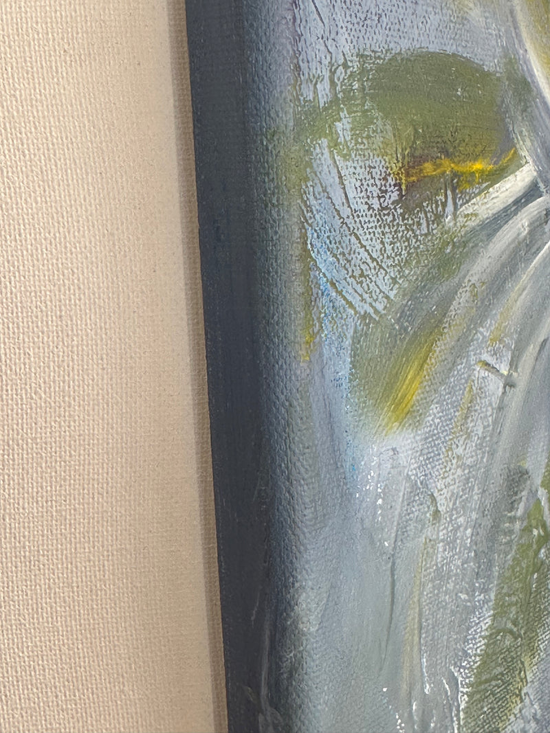 100 x 80 cm, Unikat, 'Enchanted by Nature' (UBI17-785) - Acrylgemälde von Ute Bivona