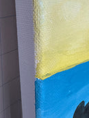 50 x 70 cm, Unikat, 'Das große Gehege (nach C.D.F.)' (HW1-787) - Acrylgemälde von Hagen Wieland