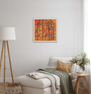 40 x 40 cm, Unikat, 'Door to Heaven II' (SVS21-587) - Öl-/Acrylgemälde von Suzanne Vivien Sommer