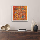 40 x 40 cm, Unikat, 'Door to Heaven II' (SVS21-587) - Öl-/Acrylgemälde von Suzanne Vivien Sommer