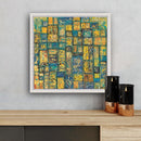 40 x 40 cm, Unikat, 'Door to Heaven III' (SVS21-588) - Öl-/Acrylgemälde von Suzanne Vivien Sommer