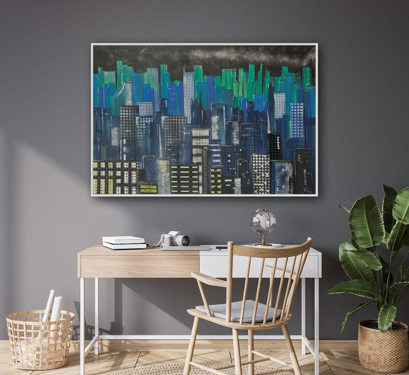 80 x 120 cm, Unikat, 'New York' (HW1-593) -  von Hagen Wieland