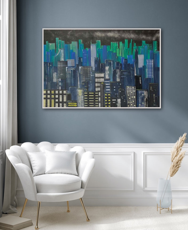 80 x 120 cm, Unikat, 'New York' (HW1-593) -  von Hagen Wieland