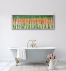 150 x 50 cm, Unikat, 'Birkenhain' (HW1-598) - Acrylgemälde von Hagen Wieland