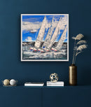 40 x 40 cm, Unikat, 'Sailor' (HW1-600) - Acrylgemälde von Hagen Wieland