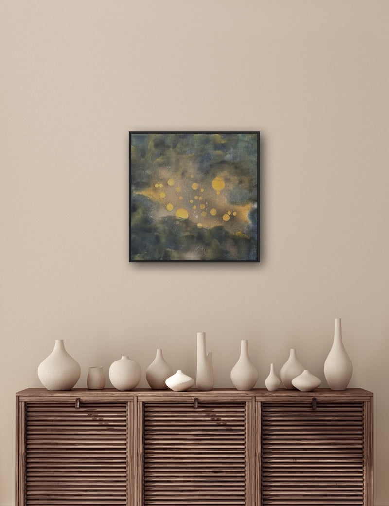 40 x 40 cm, Unikat, 'Sternenstaub' (HW1-601) - Acrylgemälde von Hagen Wieland