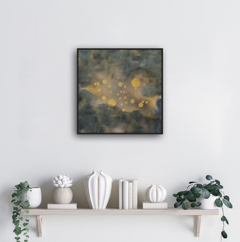 40 x 40 cm, Unikat, 'Sternenstaub' (HW1-601) - Acrylgemälde von Hagen Wieland