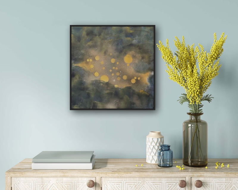 40 x 40 cm, Unikat, 'Sternenstaub' (HW1-601) - Acrylgemälde von Hagen Wieland