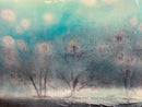 30 x 80 cm, Unikat, 'Wald im Nebel' (HW1-843) -  von Hagen Wieland