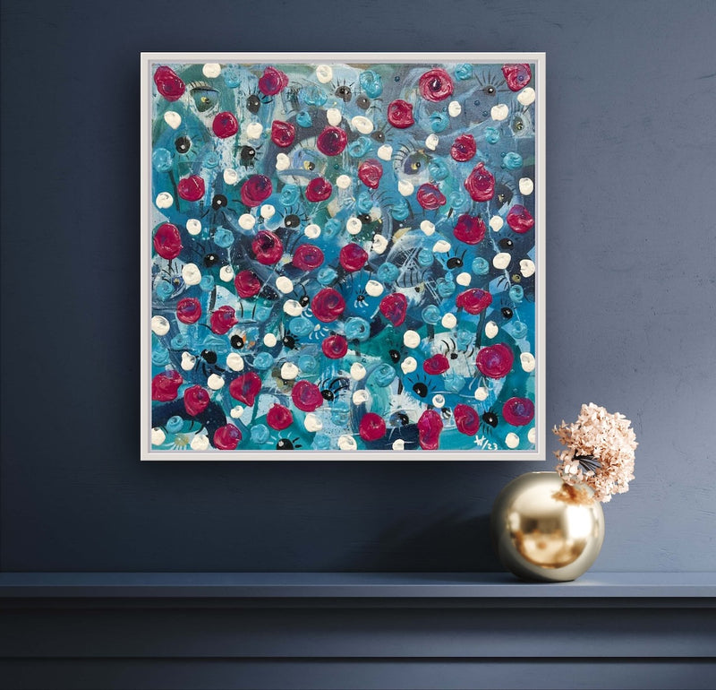 50 x 50 cm, Unikat, 'Blickfang' (HW1-607) -  von Hagen Wieland