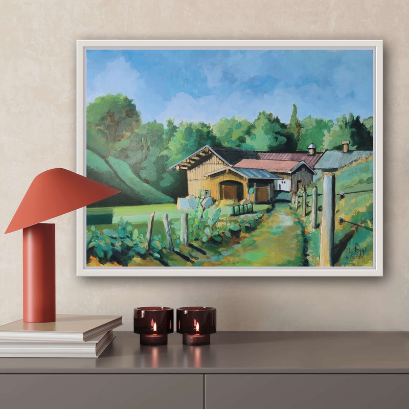 54 x 74 cm, Unikat, 'Im Wiesengrund' (TP4-288) -  von Thomas Popp