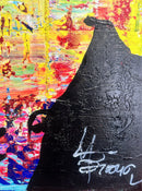 70 x 100 cm, Unikat, 'Stan & Ollie' (UBI17-798) - Acrylgemälde von Ute Bivona