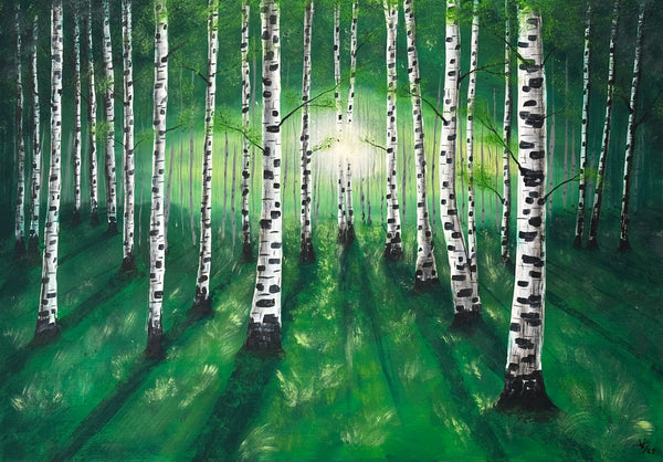 70 x 100 cm, Unikat, 'Lichtspiel' (HW1-793) - Acrylgemälde von Hagen Wieland