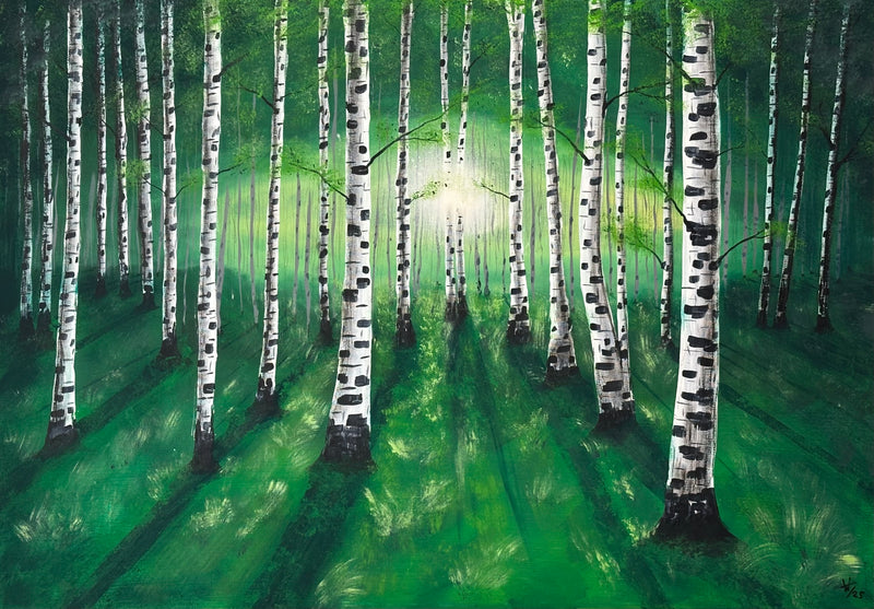 70 x 100 cm, Unikat, 'Lichtspiel' (HW1-793) - Acrylgemälde von Hagen Wieland