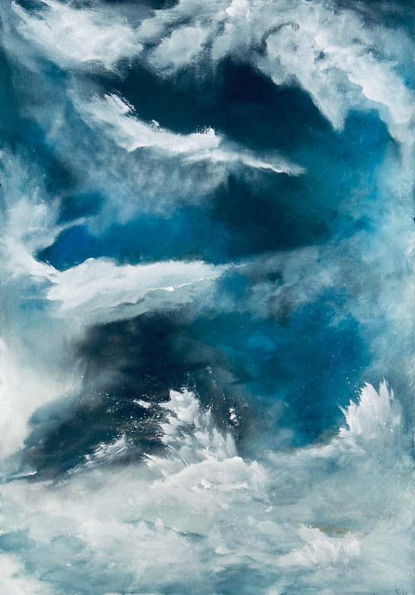 100 x 70 cm, Unikat, 'Kraft' (HW1-791) - Acrylgemälde von Hagen Wieland