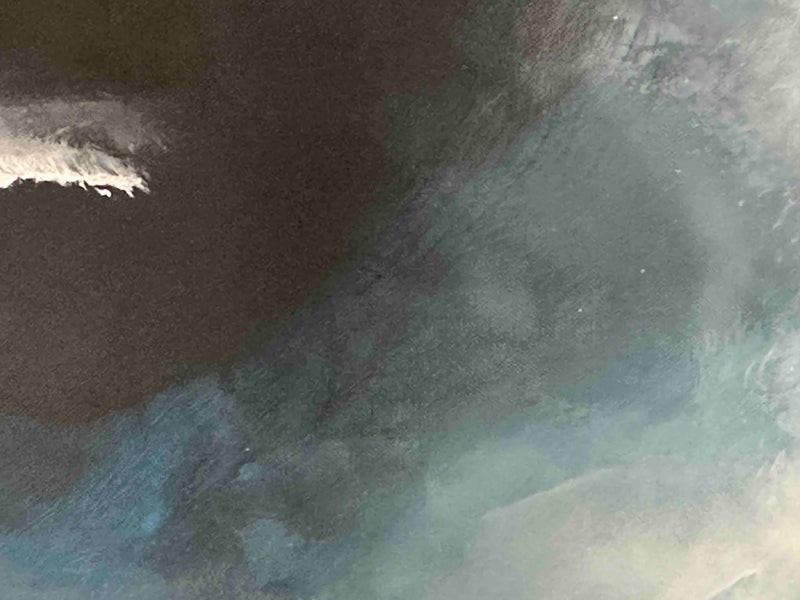 100 x 70 cm, Unikat, 'Brandung' (HW1-792) - Acrylgemälde von Hagen Wieland