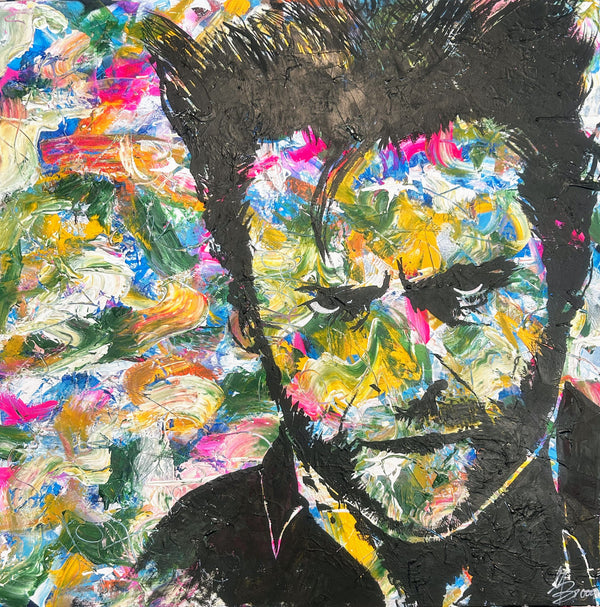 100 x 100 cm, Unikat, 'Wolverine' (UBI17-799) - Acrylgemälde von Ute Bivona