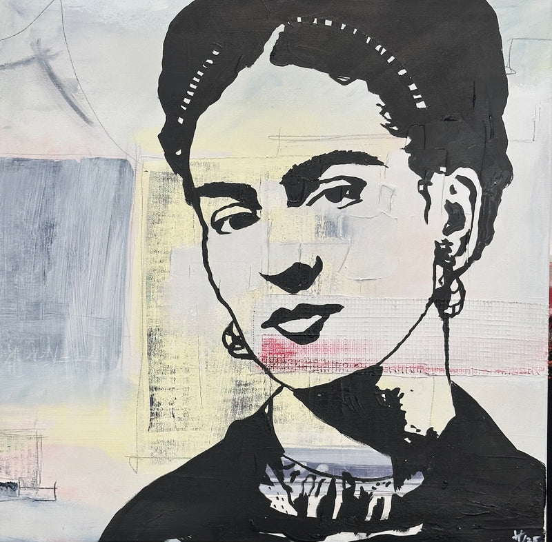 60 x 60 cm, Unikat, 'Frida' (HW1-804) - Acrylgemälde von Hagen Wieland