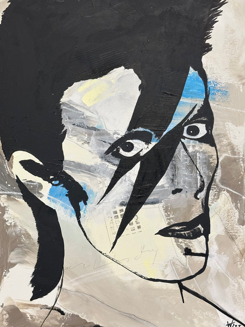 80 x 60 cm, Unikat, 'David' (HW1-806) - Acrylgemälde von Hagen Wieland