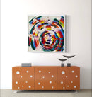 100 x 100 cm, Unikat, 'Gateway' (LPH26-669) - Acrylgemälde von C. F. Leipholz