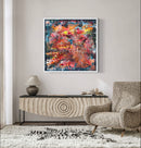 100 x 100 cm, Unikat, 'Just Happy' (LPH26-670) - Acrylgemälde von C. F. Leipholz