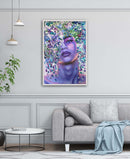 90 x 60 cm, Unikat, 'Winter 3' (UBI17-554) - Acrylgemälde von Ute Bivona