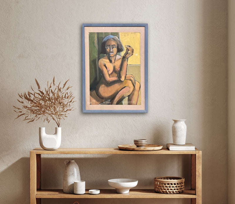 74 x 54 cm, Unikat, 'Badende 2' (TP4-292) -  von Thomas Popp
