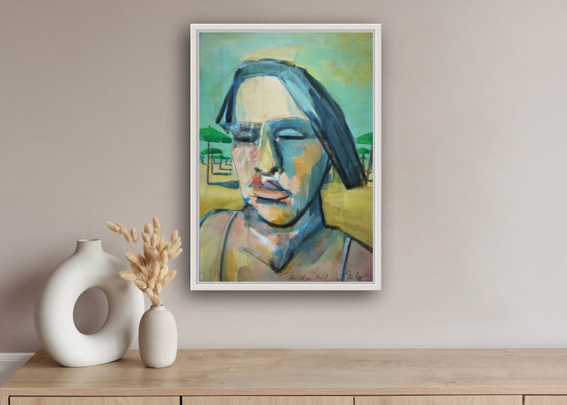 46 x 31 cm, Unikat, 'Abschied vom Strand' (TP4-468) -  von Thomas Popp