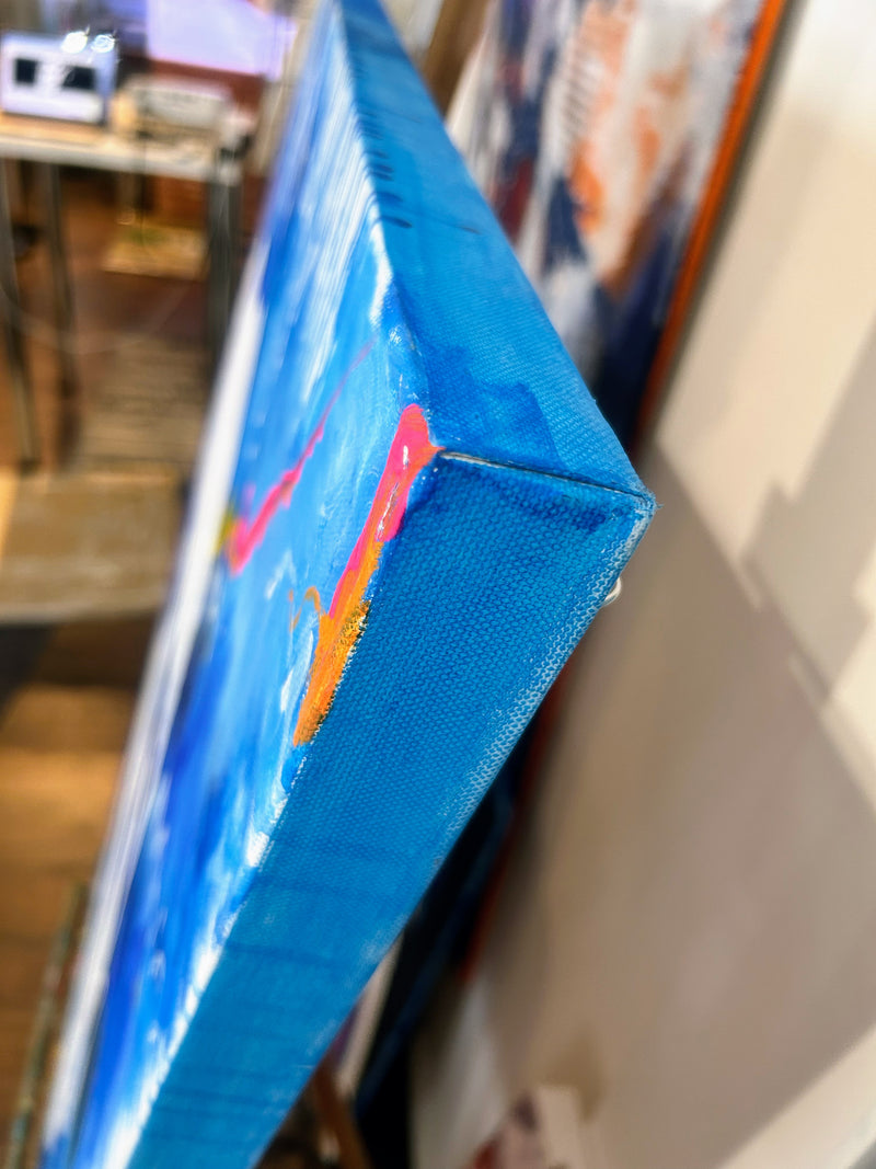100 x 80 cm, Unikat, 'Jude Law' (UBI17-797) - Acrylgemälde von Ute Bivona