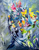 100 x 80 cm, Unikat, 'Metamorphose1' (UBI17-625) - Acrylgemälde von Ute Bivona