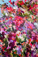 100 x 70 cm, Unikat, 'Purple Spring' (UBI17-716) - Acrylgemälde von Ute Bivona