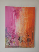 70 x 50 cm, Unikat, 'Rosa_2023' (MTN31-738) - Acrylgemälde von Gabi Metternich