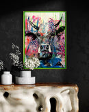 80 x 60 cm, Unikat, 'Hot Summer Cow 3' (BEZ30-753) - Öl-/Acrylgemälde von Marion Bezdek