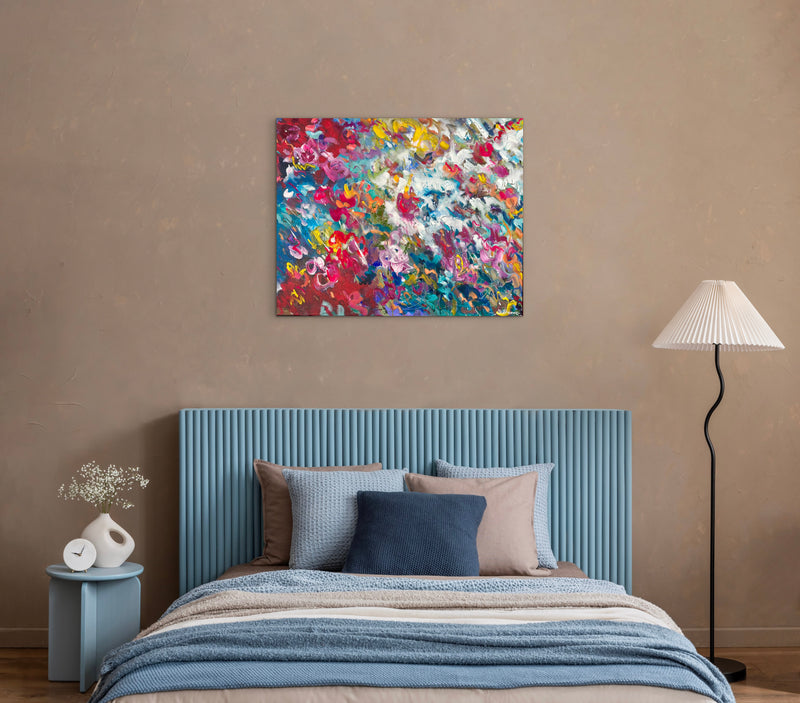 80 x 100 cm, Unikat, 'Freudentanz' (UBI17-783) -  von Ute Bivona