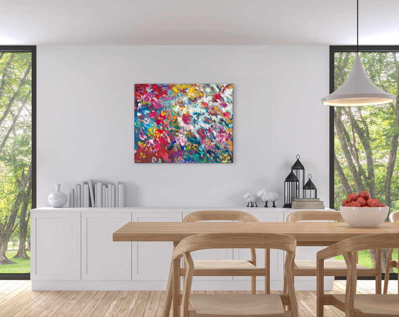 80 x 100 cm, Unikat, 'Freudentanz' (UBI17-783) -  von Ute Bivona