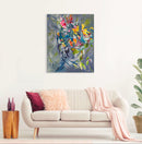 100 x 80 cm, Unikat, 'Enchanted by Nature' (UBI17-785) - Acrylgemälde von Ute Bivona