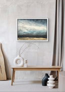 50 x 70 cm, Unikat, 'Meer ohne Mönch (nach C.D.F)' (HW1-788) - Acrylgemälde von Hagen Wieland