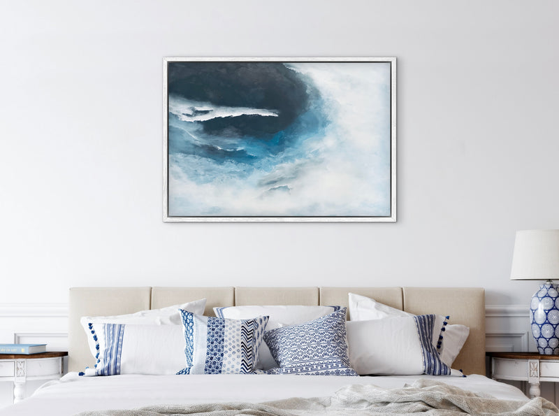 100 x 70 cm, Unikat, 'Brandung' (HW1-792) - Acrylgemälde von Hagen Wieland